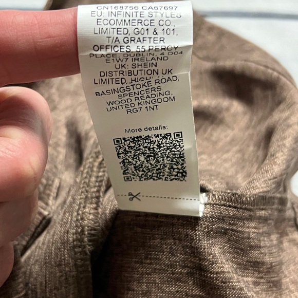 NWT Emery Rose Two Piece/ Brown Vest and Pants Set Size L - Picture 7 of 16